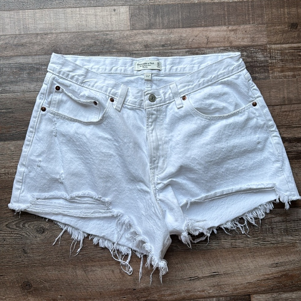 **BUNDLE** Levi's, AE, Abercrombie, Black/Blue/White Jean Shorts Casual Style - Picture 13 of 14